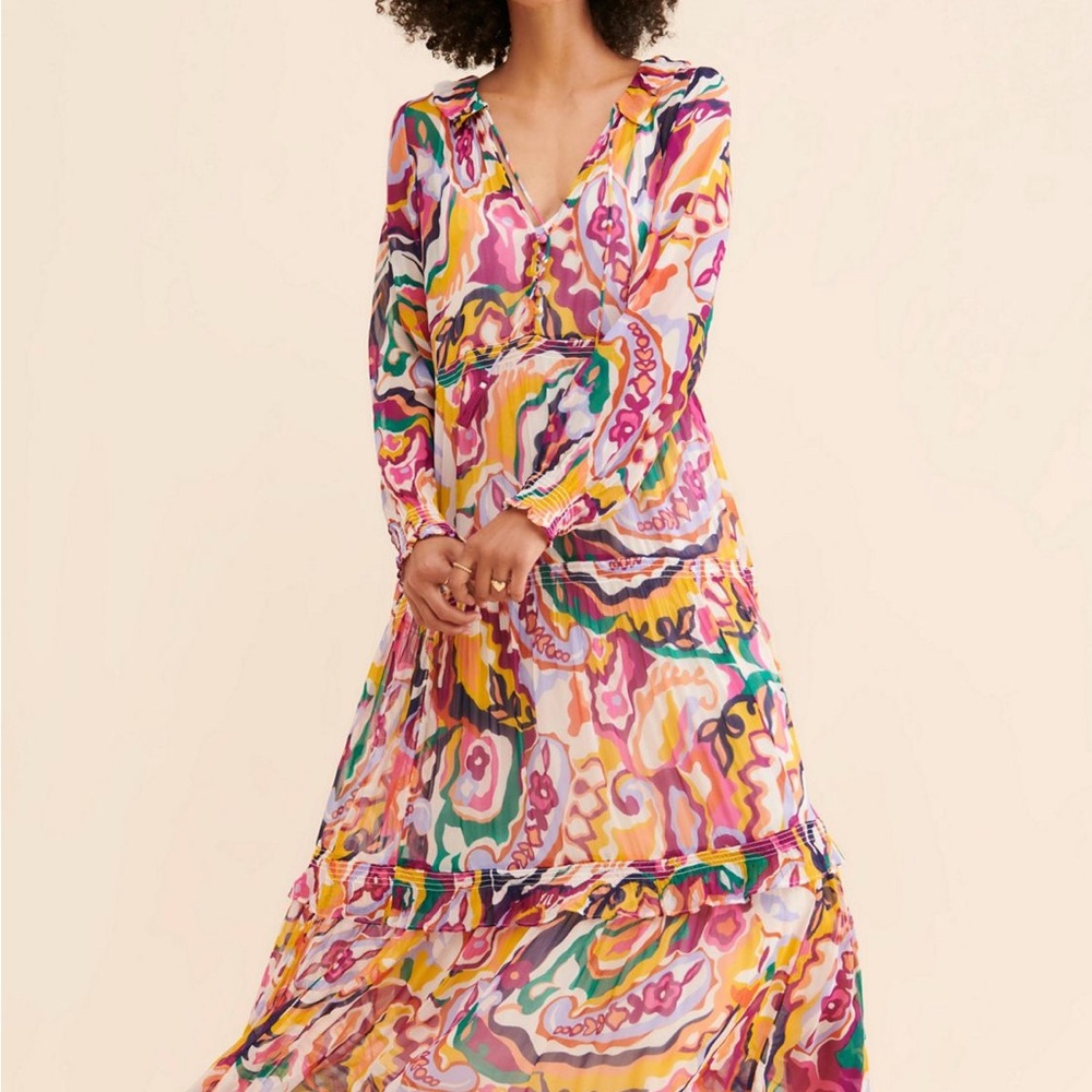 Maria’s Printed chiffon Maxi Dress